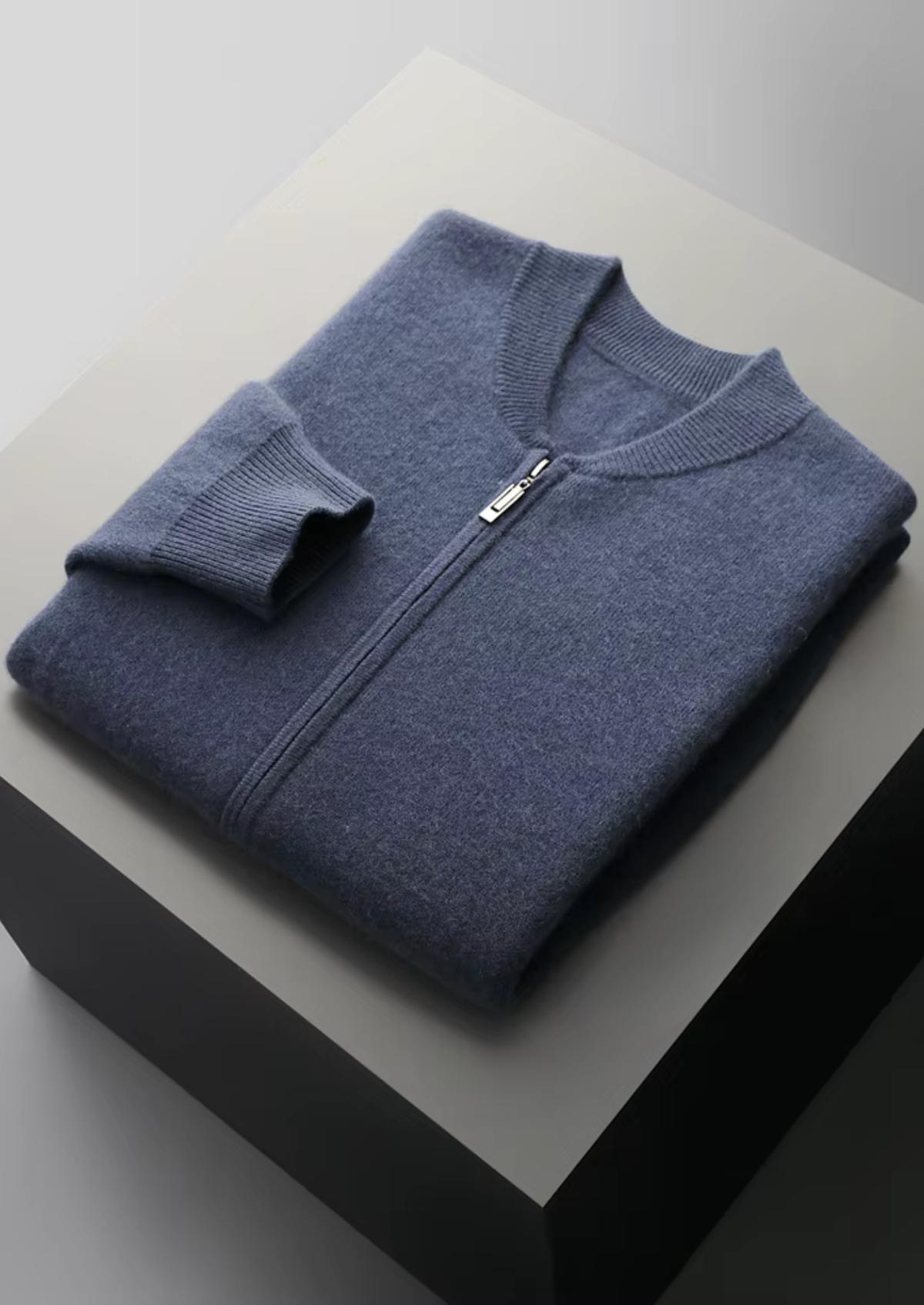 Herren Strickjacke mit Reißverschluss und Eingrifftaschen – Ansicht 22