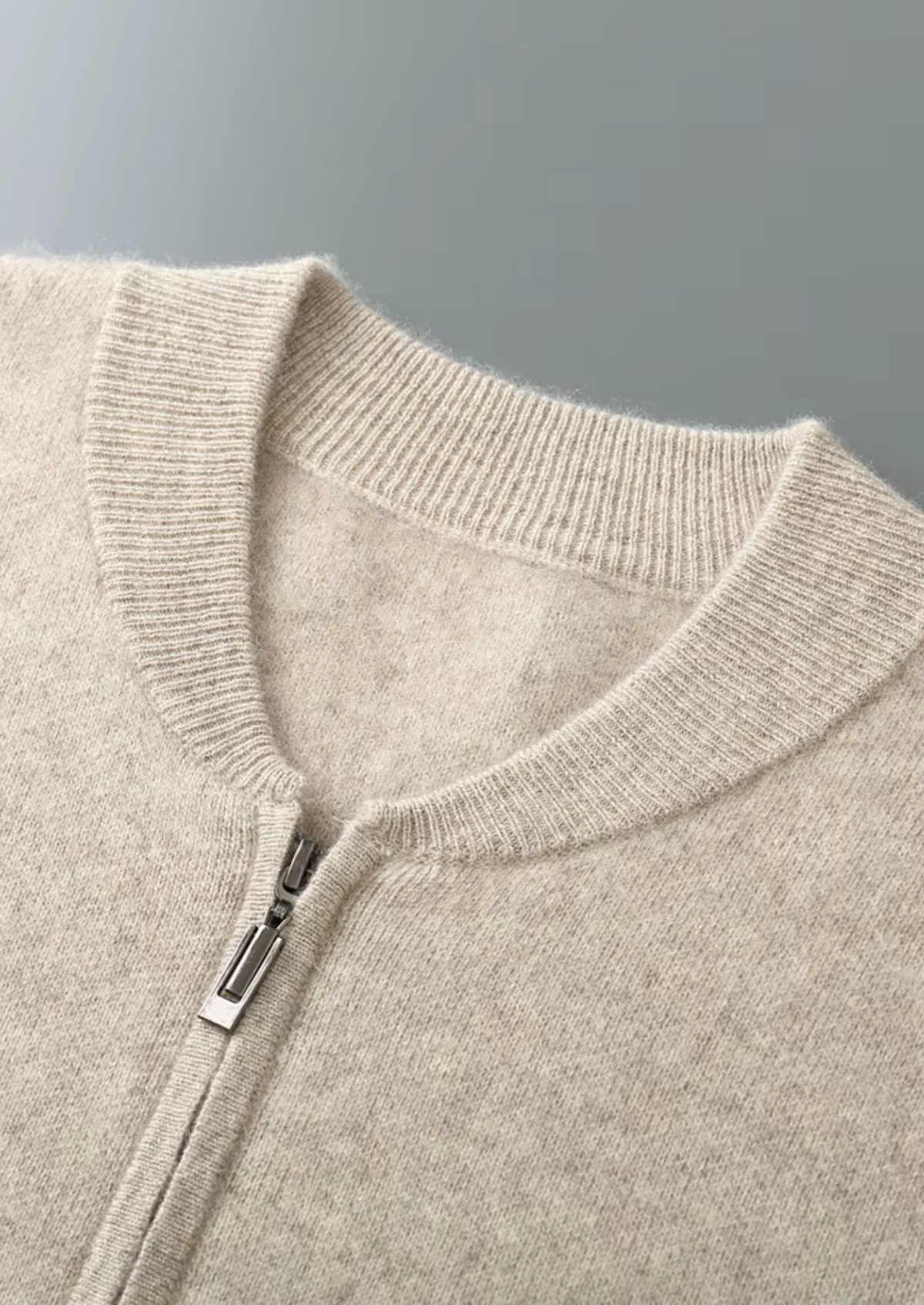 Herren Strickjacke mit Reißverschluss und Eingrifftaschen – Ansicht 4