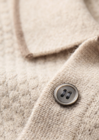Herren Feinstrick-Poloshirt mit Kontrastpaspel und Kurzen Ärmeln