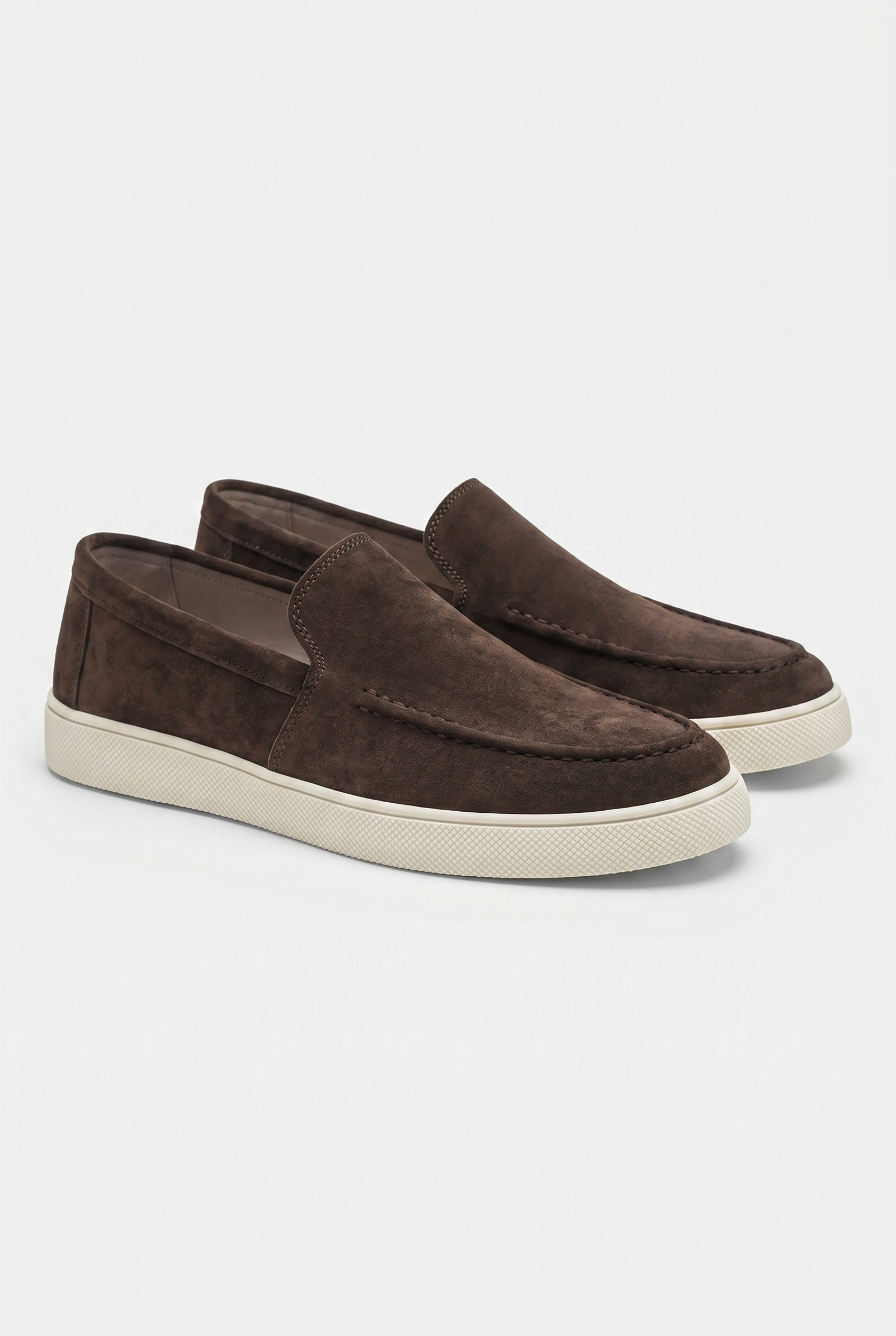 Herren Wildleder Loafer mit niedrigem Schnitt und Gittersohle