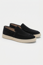 Herren Wildleder Loafer mit niedrigem Schnitt und Gittersohle