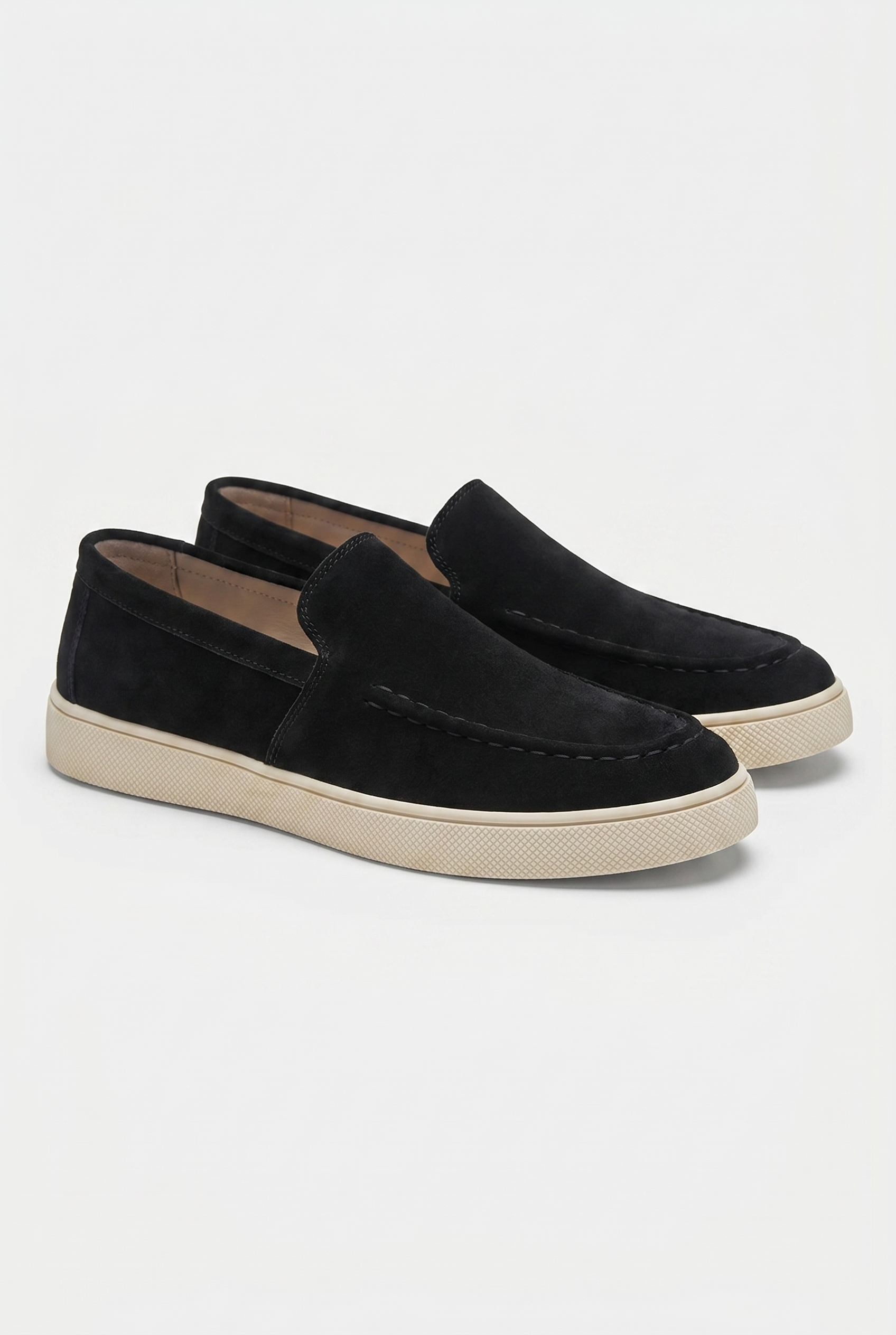 Herren Wildleder Loafer mit niedrigem Schnitt und Gittersohle