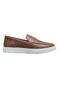 Herren Penny Loafer mit Plateausohle und genarbter Oberfläche