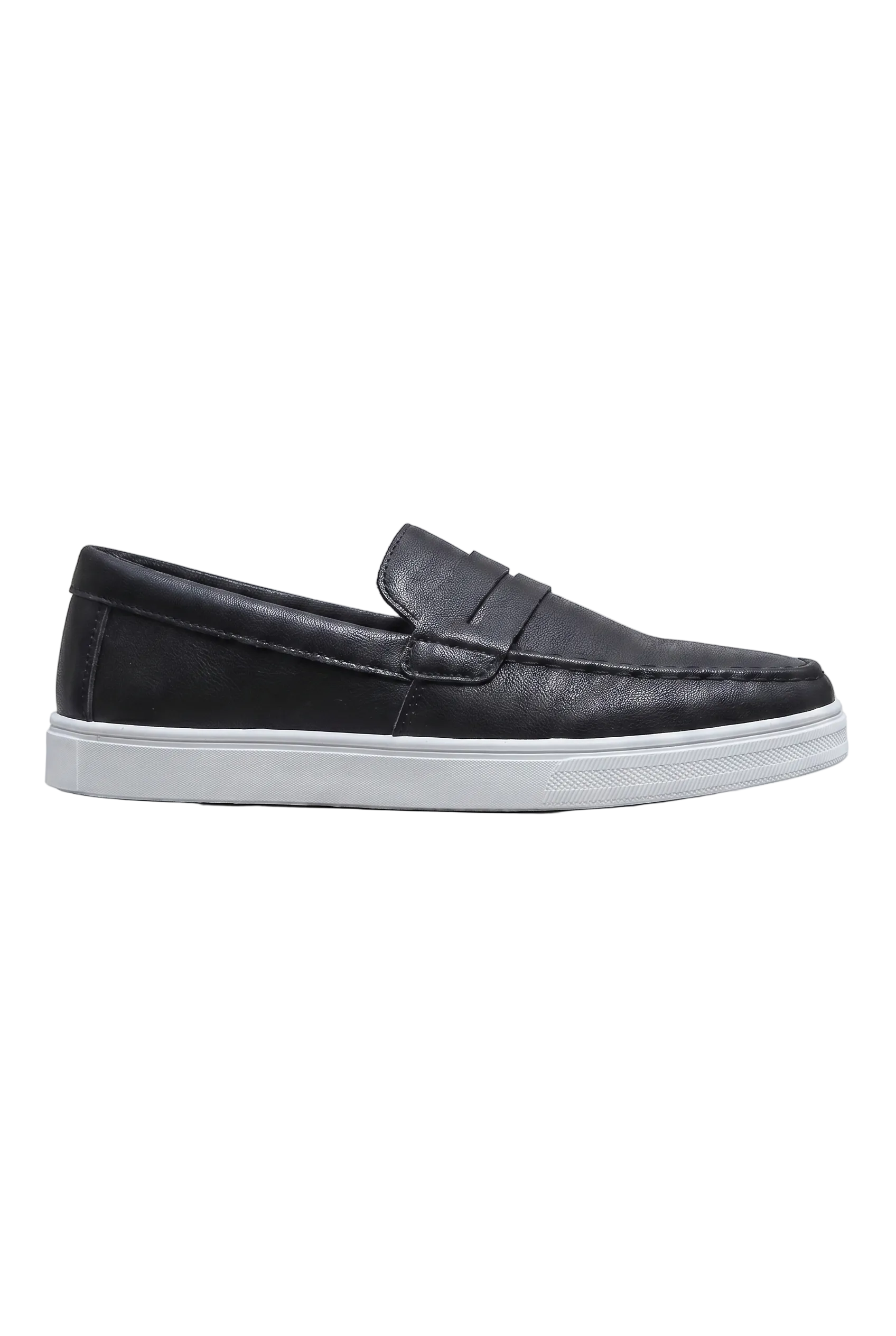 Herren Penny Loafer mit Plateausohle und genarbter Oberfläche
