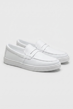 Herren Penny Loafer mit Plateausohle und genarbter Oberfläche