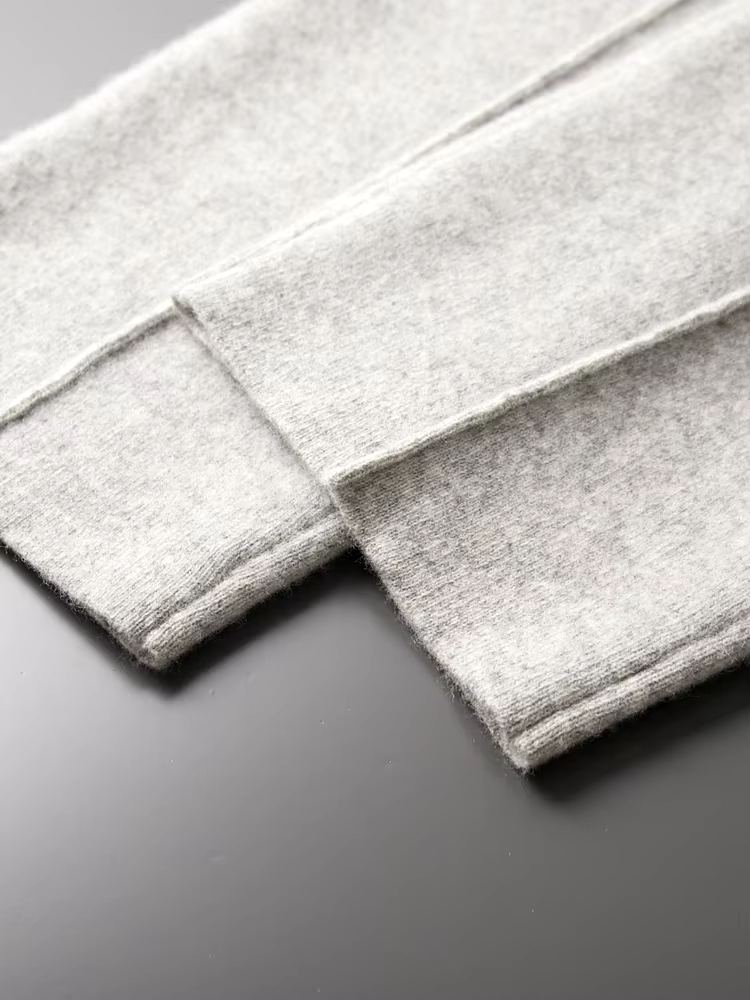 Herren Strickhose mit Kordelzug und Geraden Beinen