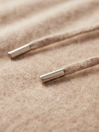 Herren Kapuzenpullover mit Kordelzug und Rippbündchen