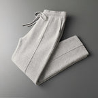 Herren Strickhose mit Kordelzug und Geraden Beinen