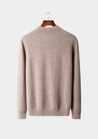 Herren Polopullover mit Knopfleiste und Langen Ärmeln