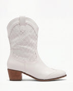 Damen Cowboystiefel aus Wildleder mit Perforiertem Schaft 5