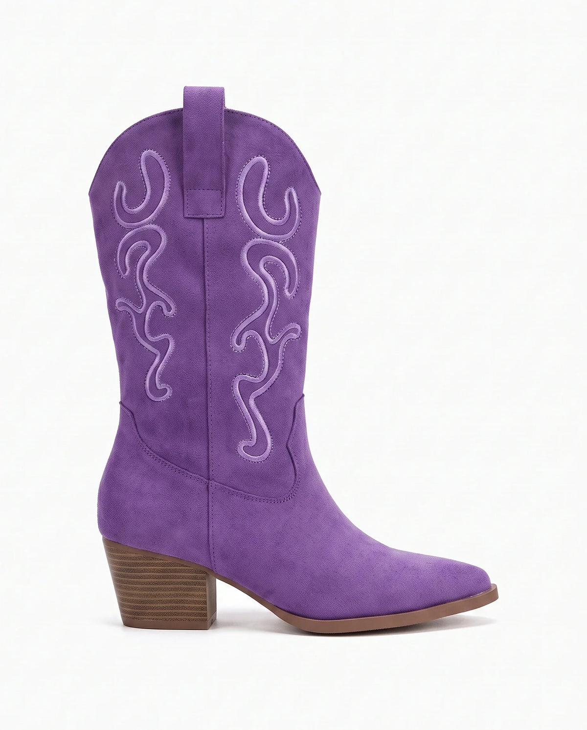 Damen Cowboystiefel aus Wildleder mit Stickerei 10