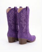 Damen Cowboystiefel aus Wildleder mit Stickerei 11