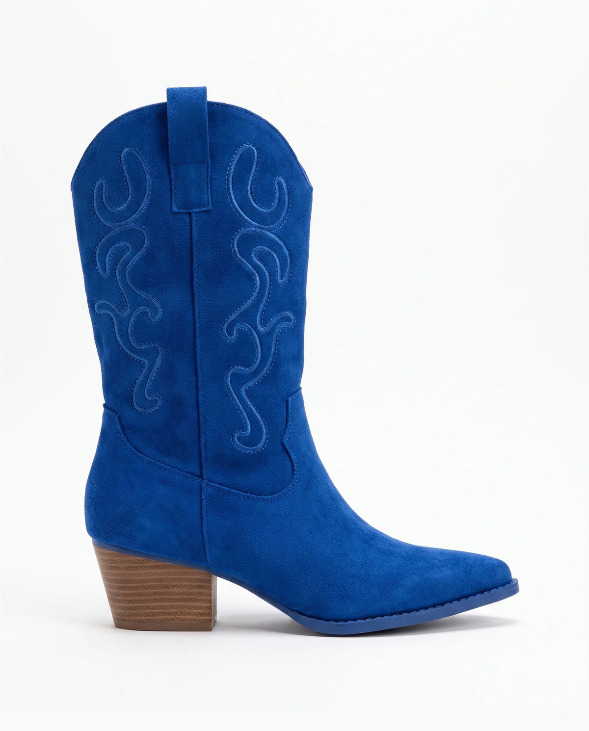 Damen Cowboystiefel aus Wildleder mit Stickerei 13