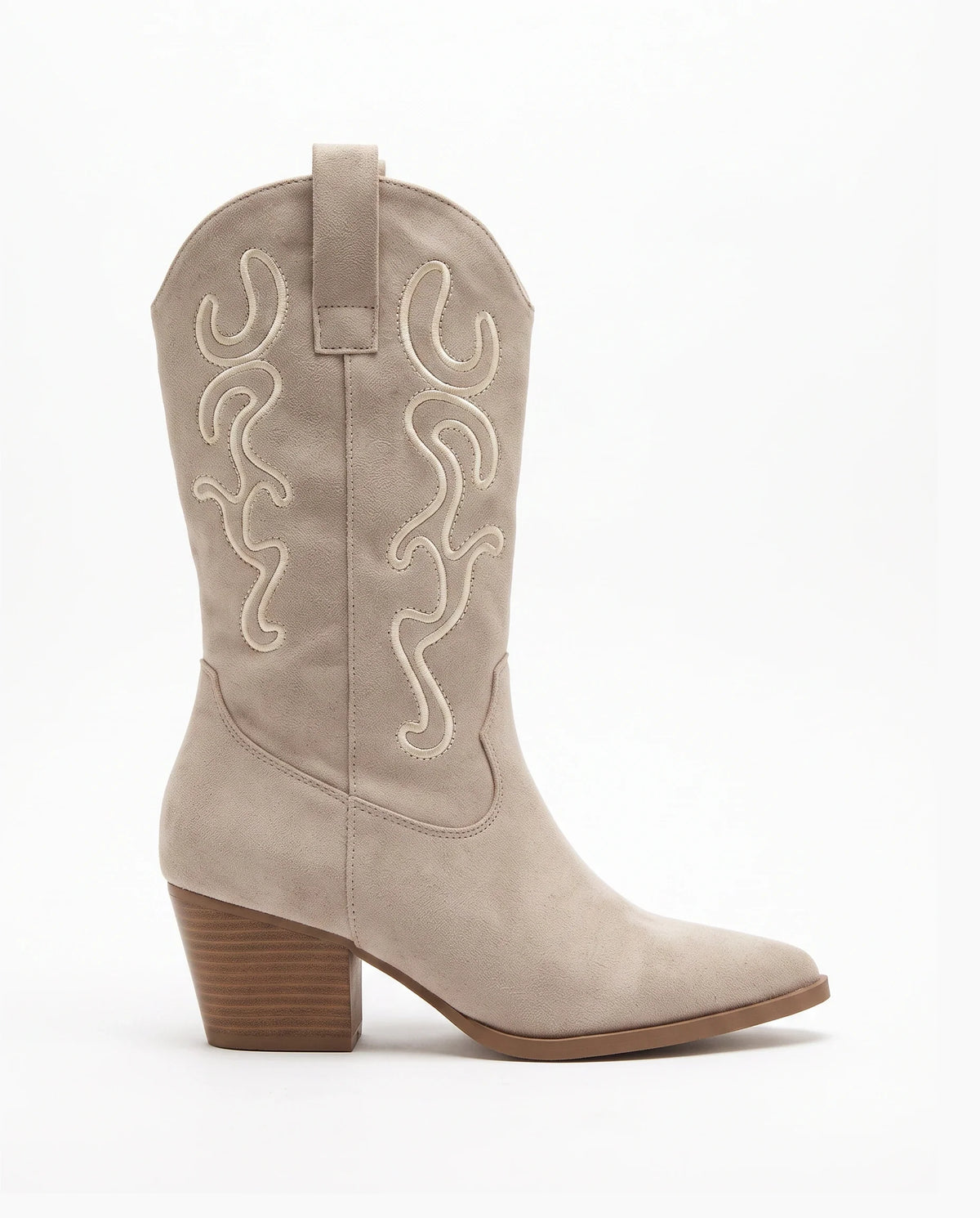 Damen Cowboystiefel aus Wildleder mit Stickerei 4
