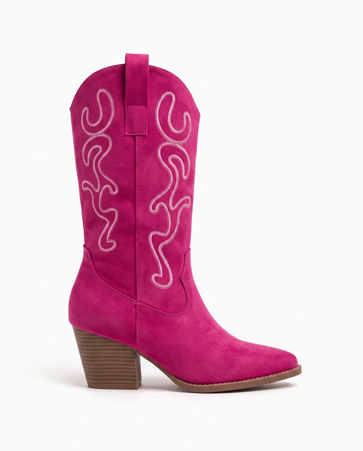 Damen Cowboystiefel aus Wildleder mit Stickerei 7