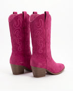 Damen Cowboystiefel aus Wildleder mit Stickerei 8