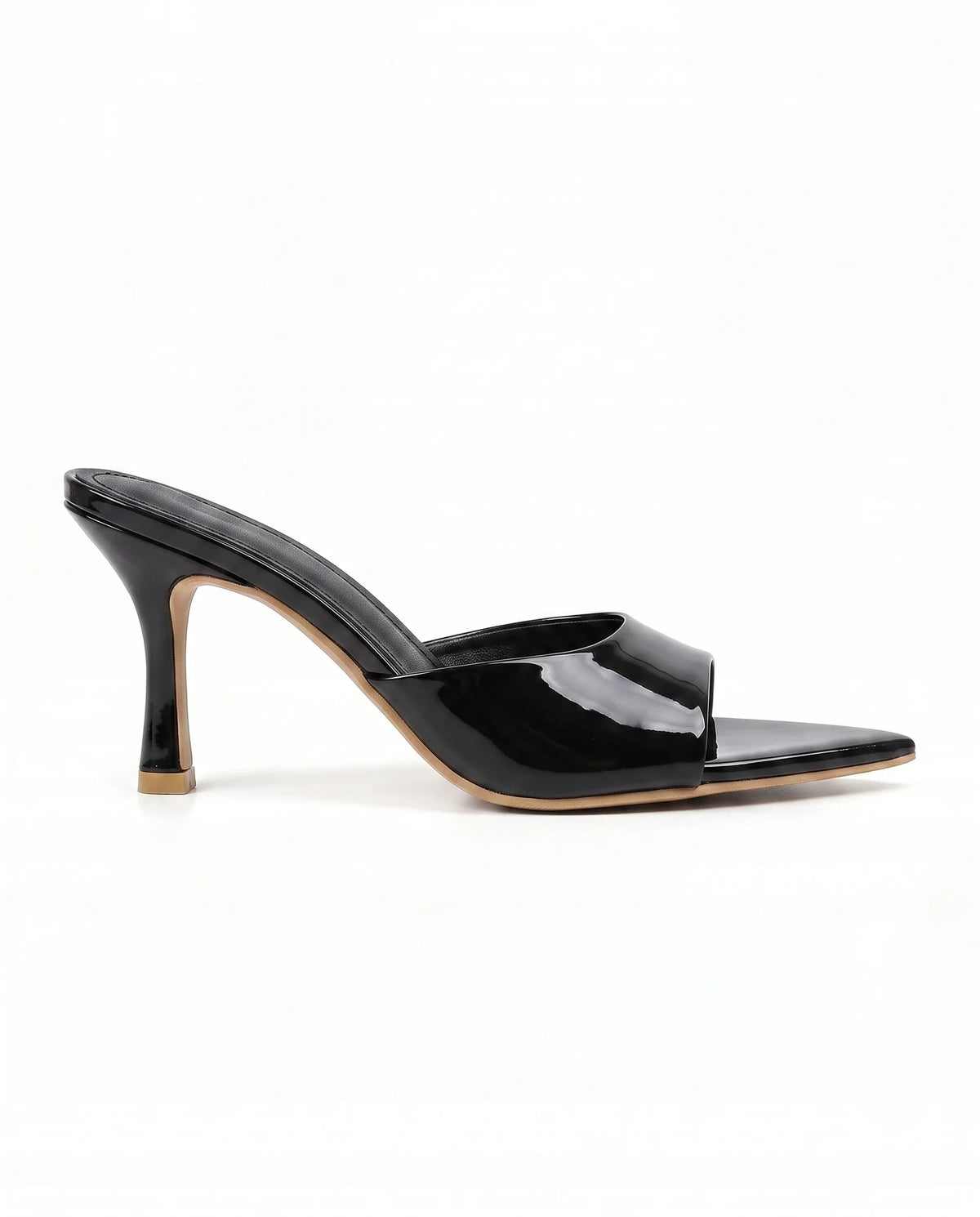 Damen Pantoletten auf Stiletto-Absatz mit Peeptoe 5