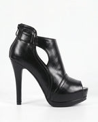 Damen Peeptoe Pumps auf Plateausohle mit Cut-outs 1