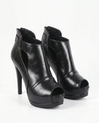 Damen Peeptoe Pumps auf Plateausohle mit Cut-outs 2