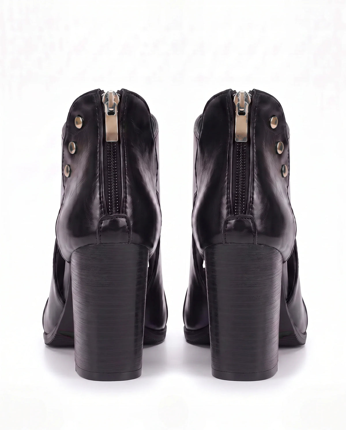 Damen Stiefeletten mit Cut-outs und Offener Zehenpartie 3