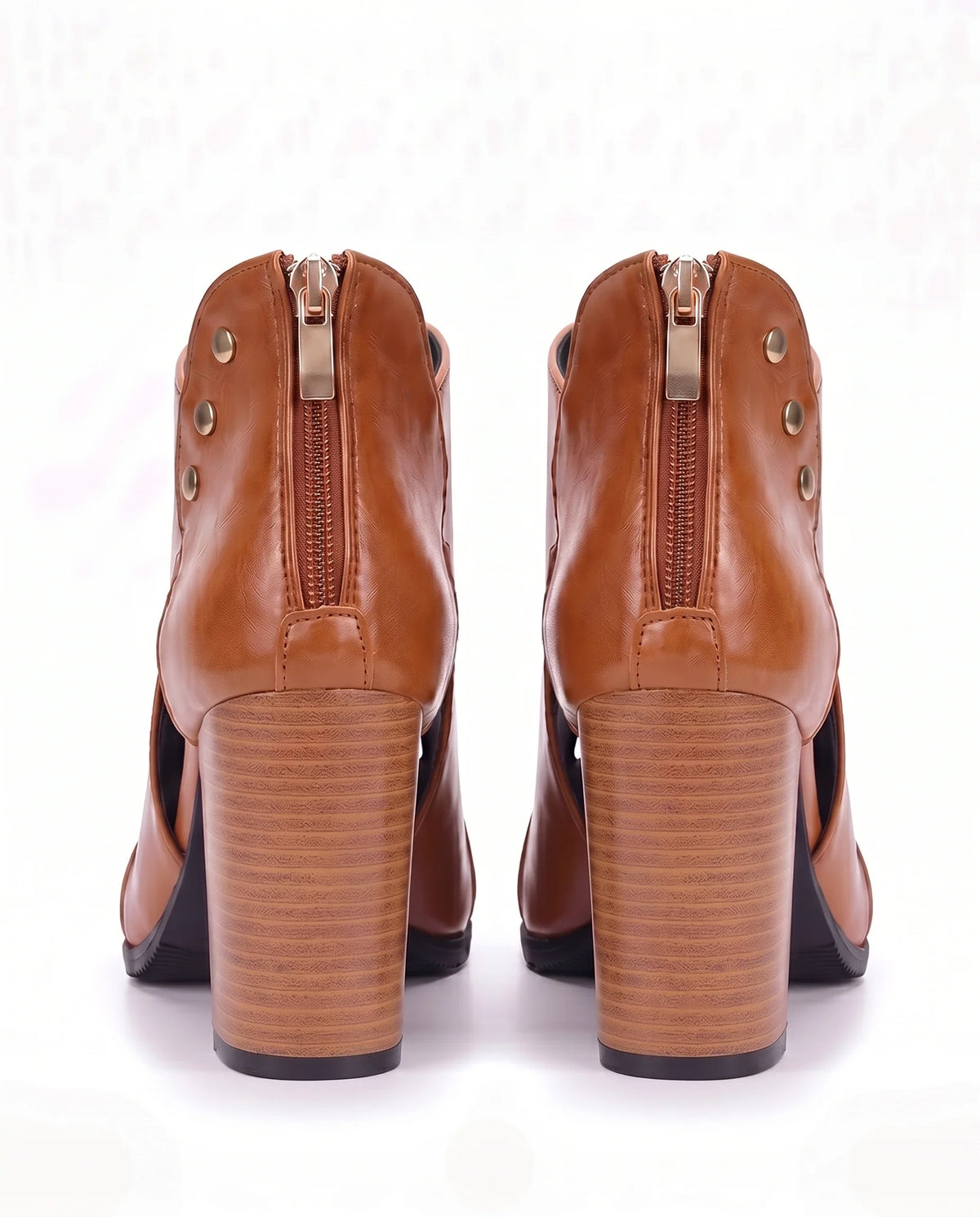 Damen Stiefeletten mit Cut-outs und Offener Zehenpartie 7