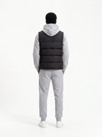 Herren Hoodie, Gesteppte Weste und Joggerhose Set 11
