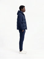 Herren Hoodie, Gesteppte Weste und Joggerhose Set 14