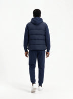 Herren Hoodie, Gesteppte Weste und Joggerhose Set 15