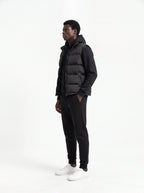 Herren Hoodie, Gesteppte Weste und Joggerhose Set 2