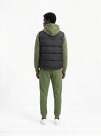 Herren Hoodie, Gesteppte Weste und Joggerhose Set 7