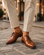 Herren Oxford Schnürschuhe mit Ziernaht an der Zehenkappe 12