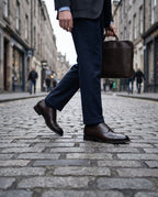 Herren Oxford Schnürschuhe mit Ziernaht an der Zehenkappe 8