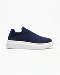 Herren Slip-On Sneaker aus Strick auf Dicker Weißer Sohle 1