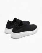 Herren Slip-On Sneaker aus Strick auf Dicker Weißer Sohle 7
