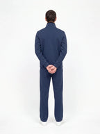 Herren Sweatjacke und Weite Hose Set mit Stehkragen 11