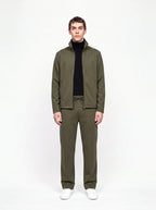 Herren Sweatjacke und Weite Hose Set mit Stehkragen 13