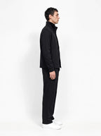 Herren Sweatjacke und Weite Hose Set mit Stehkragen 2