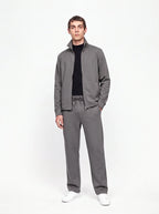 Herren Sweatjacke und Weite Hose Set mit Stehkragen 25