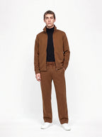 Herren Sweatjacke und Weite Hose Set mit Stehkragen 5