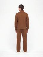 Herren Sweatjacke und Weite Hose Set mit Stehkragen 7