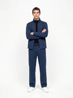 Herren Sweatjacke und Weite Hose Set mit Stehkragen 9