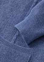 Herren Hemdjacke aus Strick mit Knopfleiste und Aufgesetzten Taschen