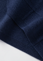 Herren Hemdjacke aus Strick mit Knopfleiste und Aufgesetzten Taschen