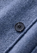 Herren Hemdjacke aus Strick mit Knopfleiste und Aufgesetzten Taschen