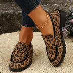 Damen Loafer im Leoparden-Print mit Zierschleife – Produktaufnahme (Bild 4 von 4)