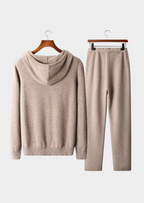 Herren Set mit Kapuzenjacke mit Känguru-Tasche und Jogginghose